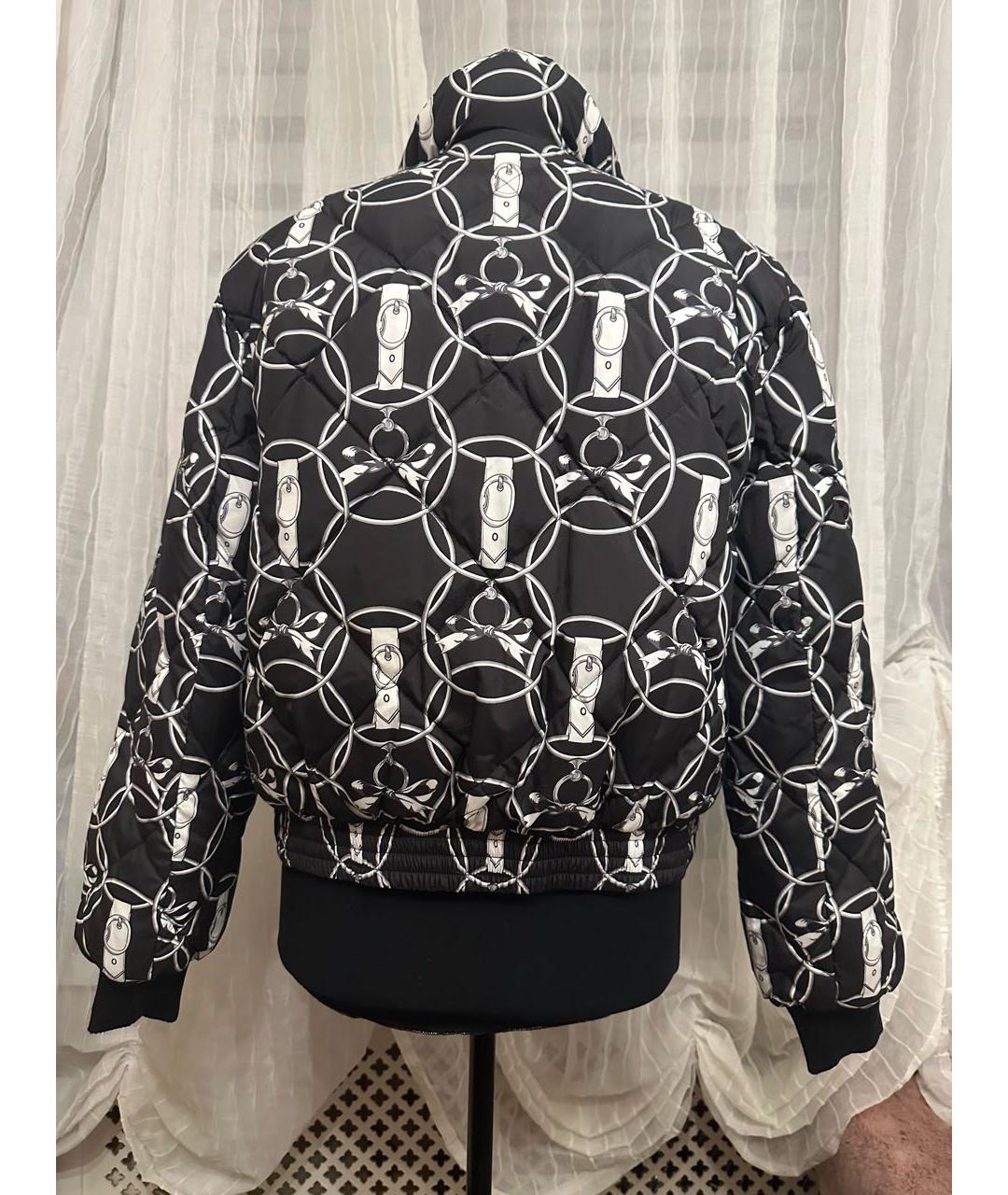 HERMES Черный полиамидовый пуховик, фото 2