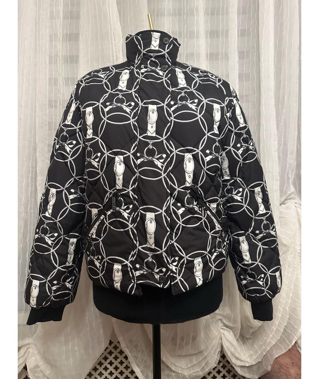 HERMES Черный полиамидовый пуховик, фото 5