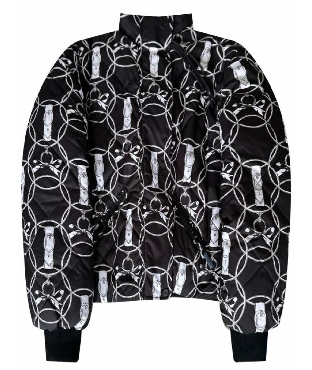 HERMES Черный полиамидовый пуховик, фото 1