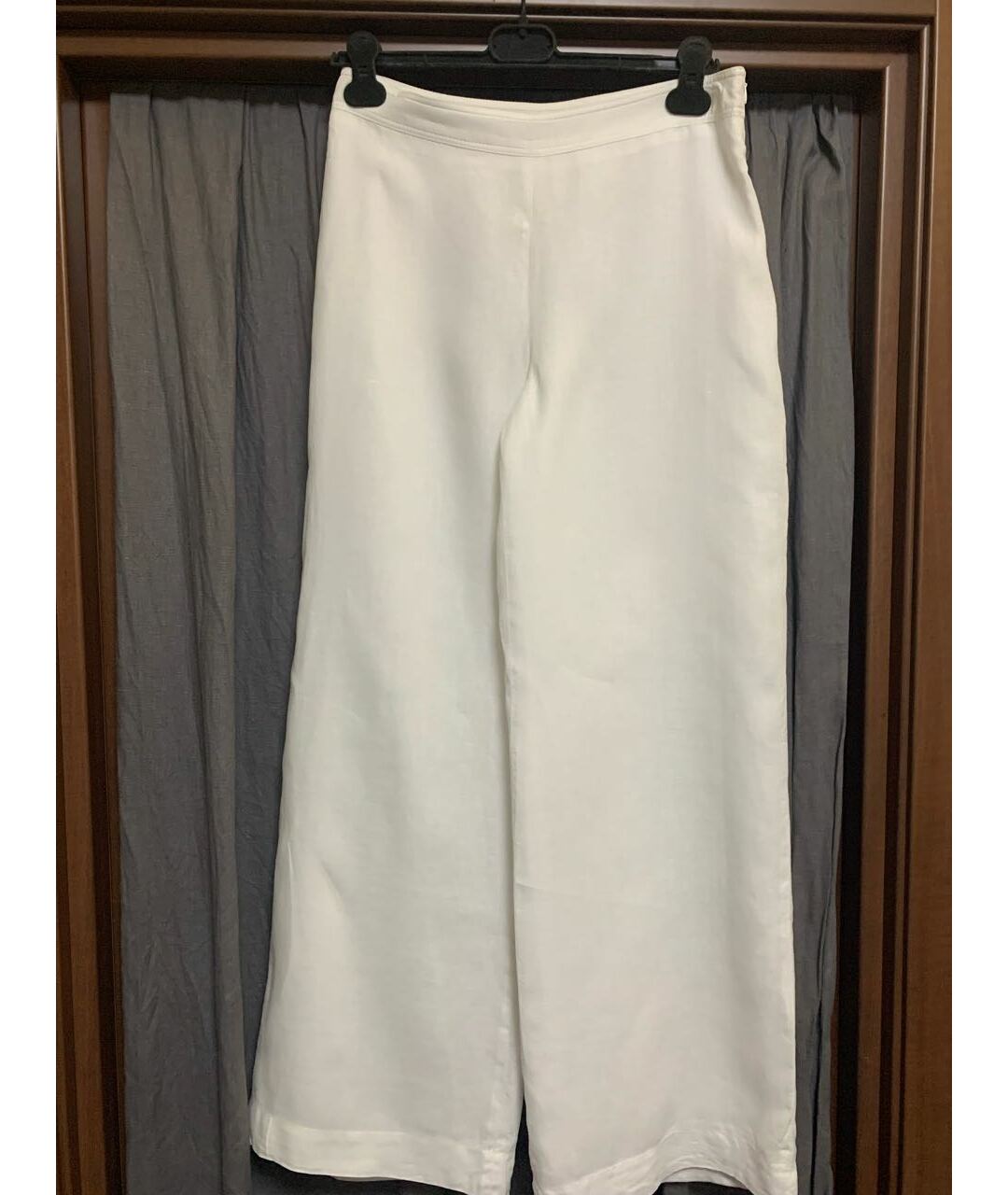 GIANFRANCO FERRE Белые льняные прямые брюки, фото 5