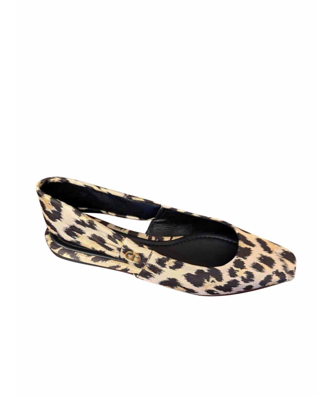 CHRISTIAN DIOR Бежевые балетки, фото 1