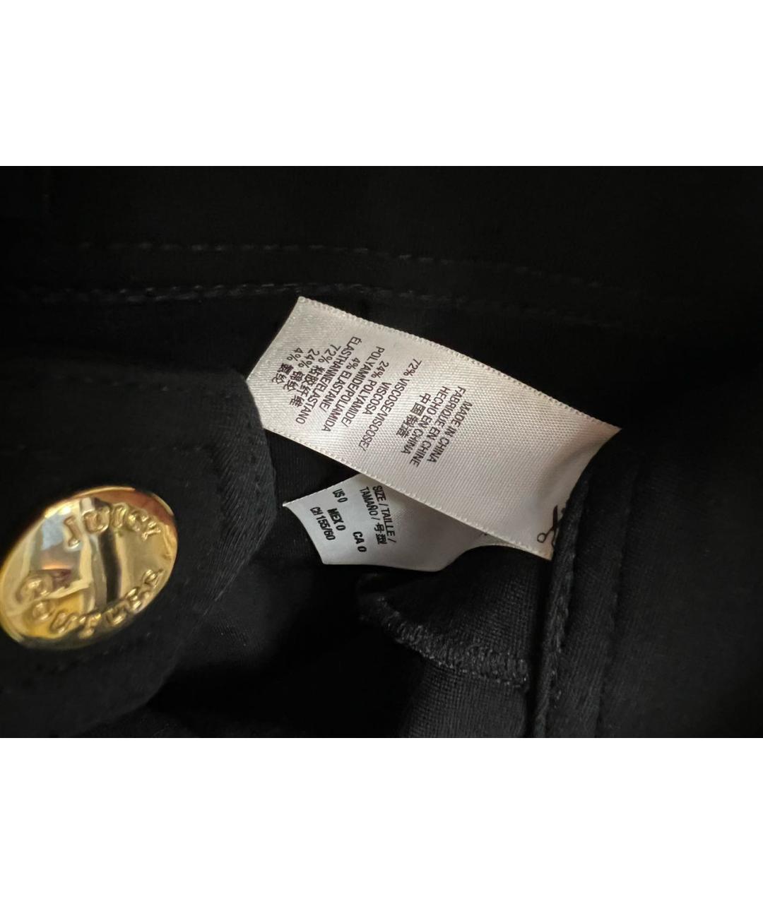 JUICY COUTURE Черные брюки узкие, фото 7