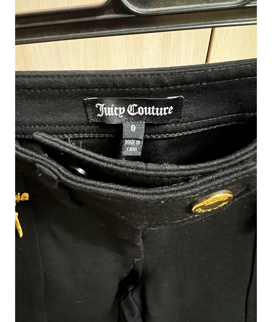 JUICY COUTURE Черные брюки узкие, фото 3