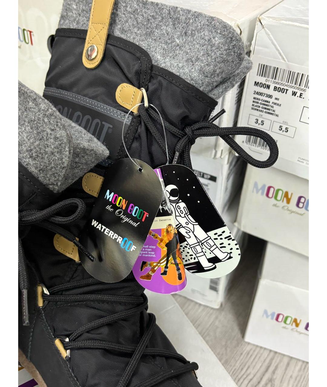 MOON BOOT Черные полусапоги, фото 8