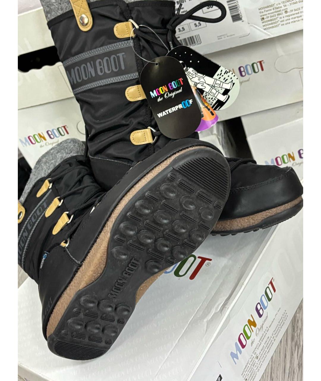 MOON BOOT Черные полусапоги, фото 7