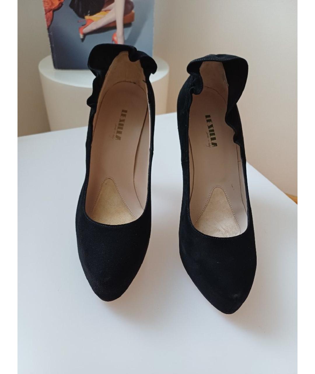 LE SILLA Черные замшевые туфли, фото 7