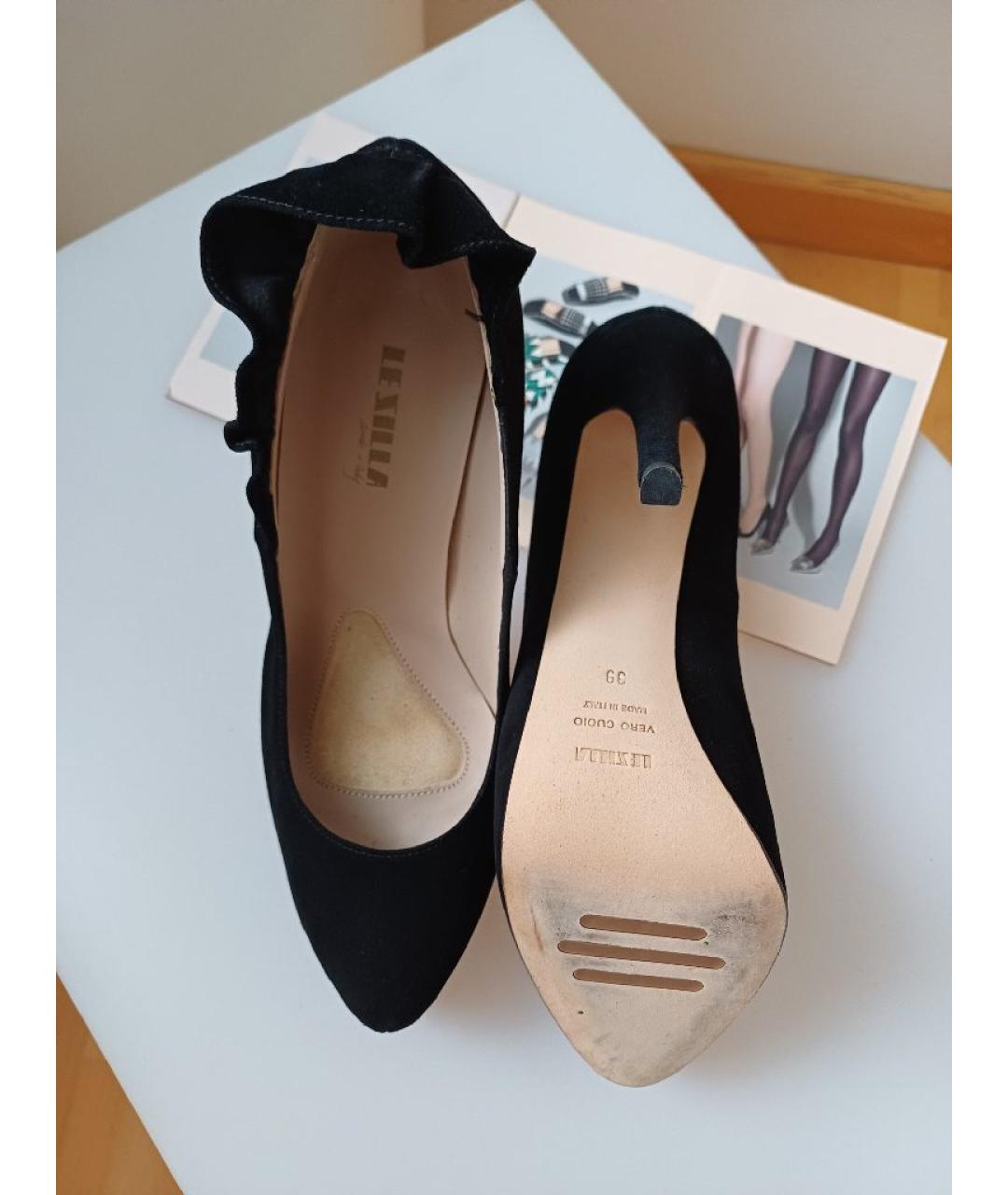 LE SILLA Черные замшевые туфли, фото 9
