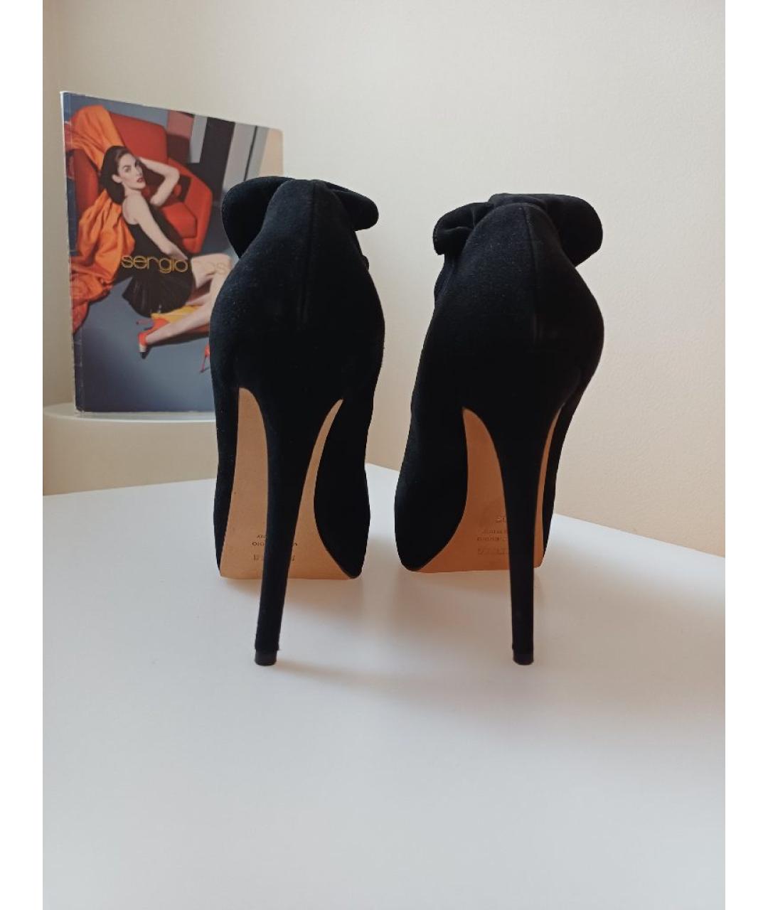 LE SILLA Черные замшевые туфли, фото 8