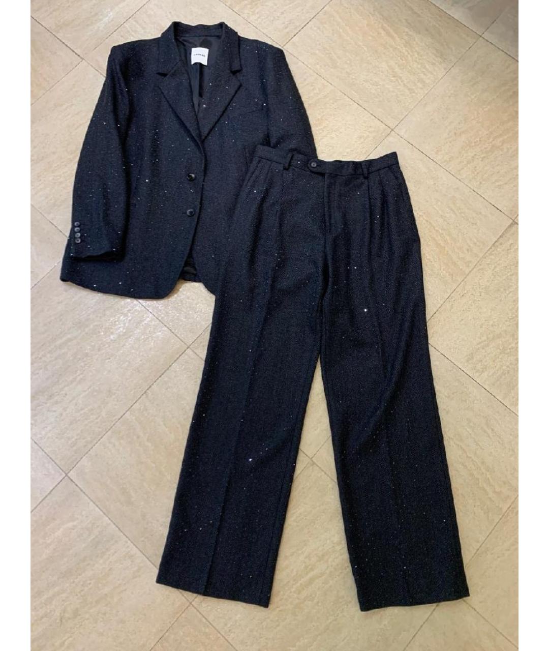 SANDRO Серый шерстяной костюм с брюками, фото 9