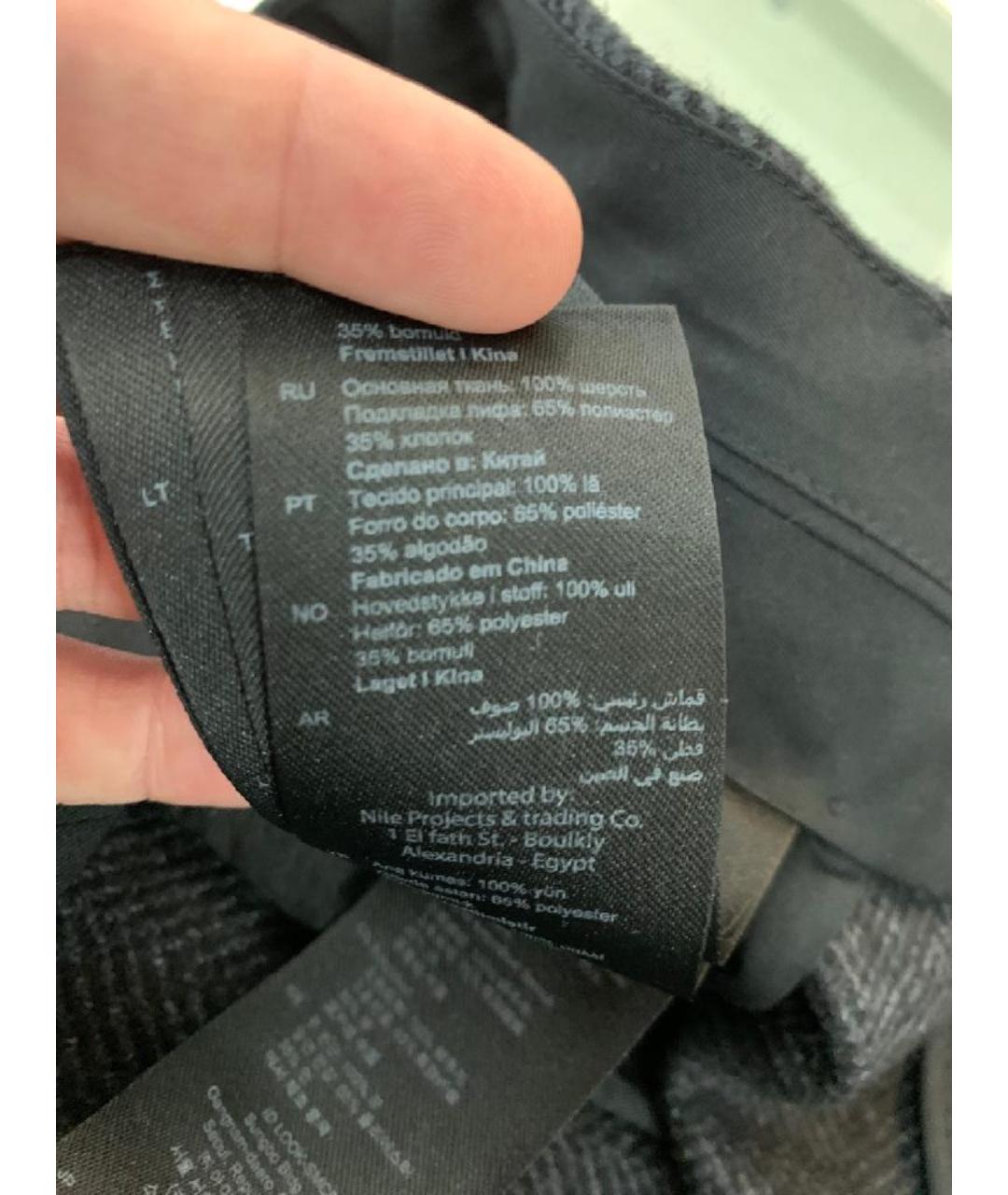 SANDRO Серый шерстяной костюм с брюками, фото 6