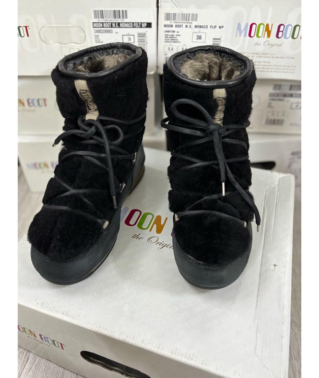 MOON BOOT Черные полусапоги, фото 2