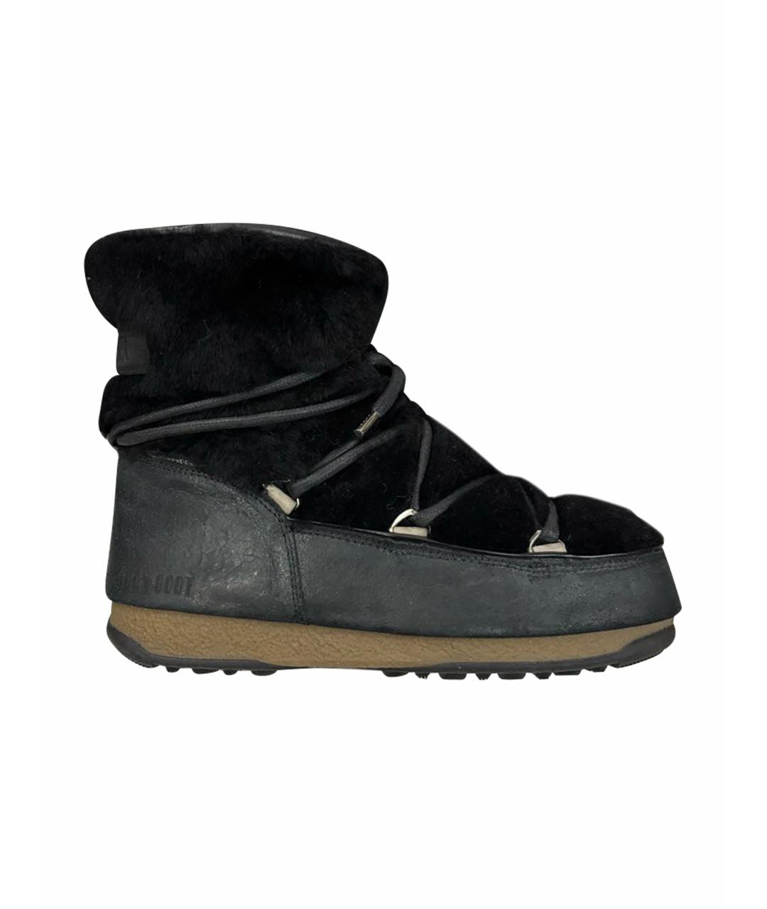 MOON BOOT Черные полусапоги, фото 1
