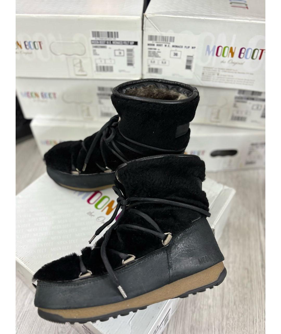 MOON BOOT Черные полусапоги, фото 5