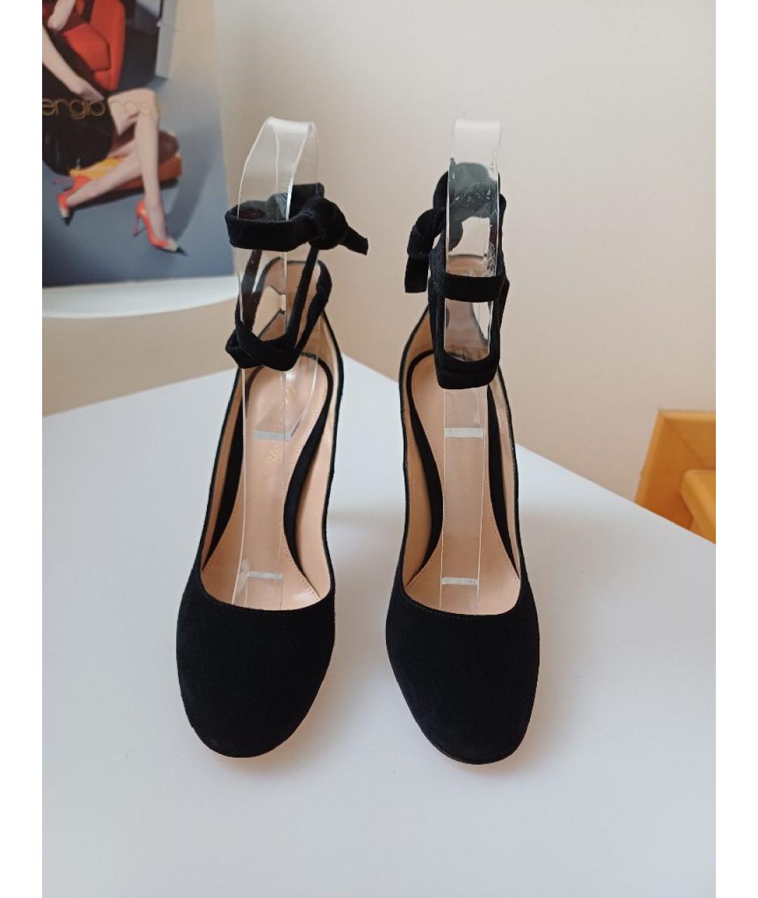 GIANVITO ROSSI Черные замшевые туфли, фото 6