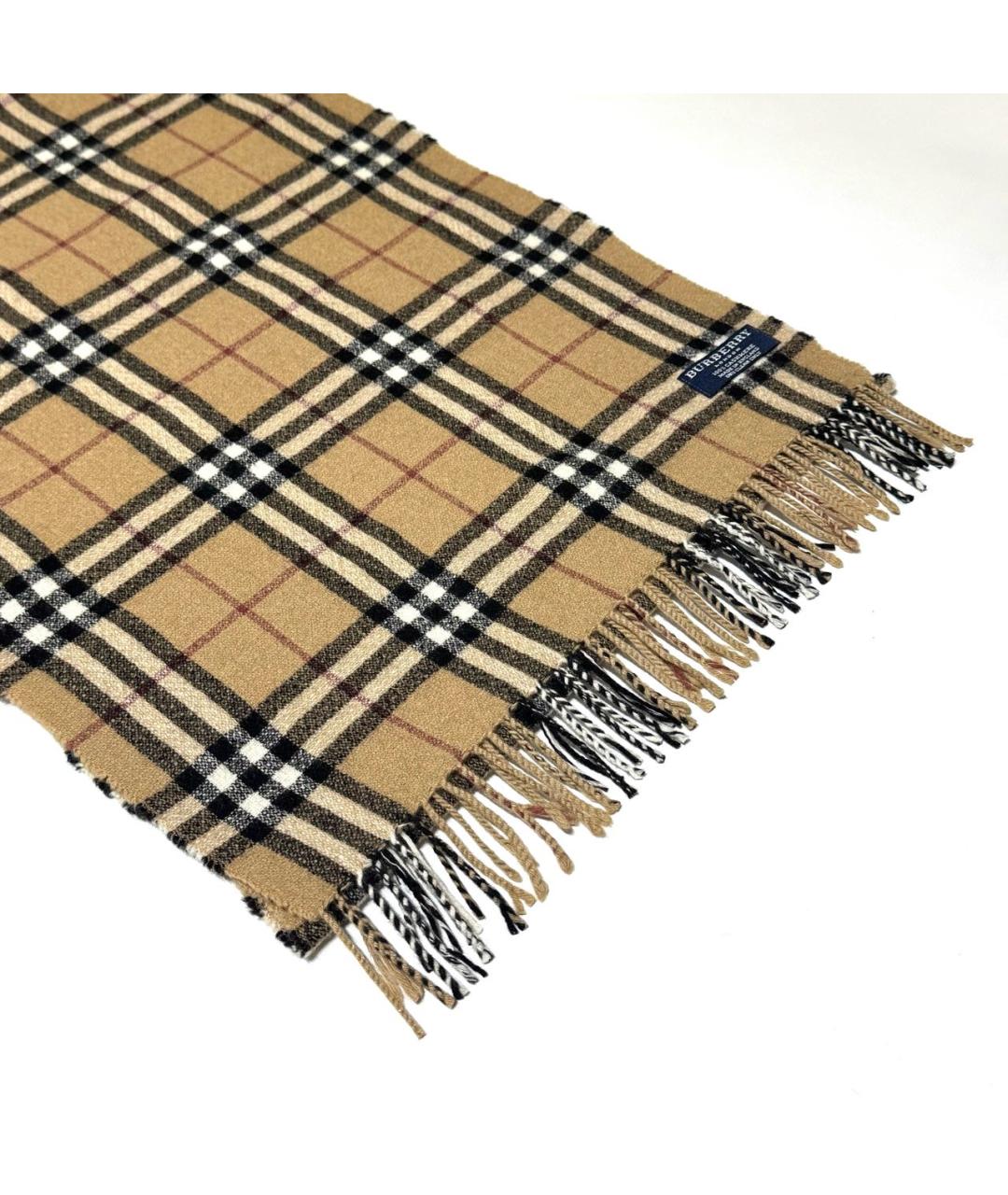 BURBERRY Бежевый кашемировый шарф, фото 2
