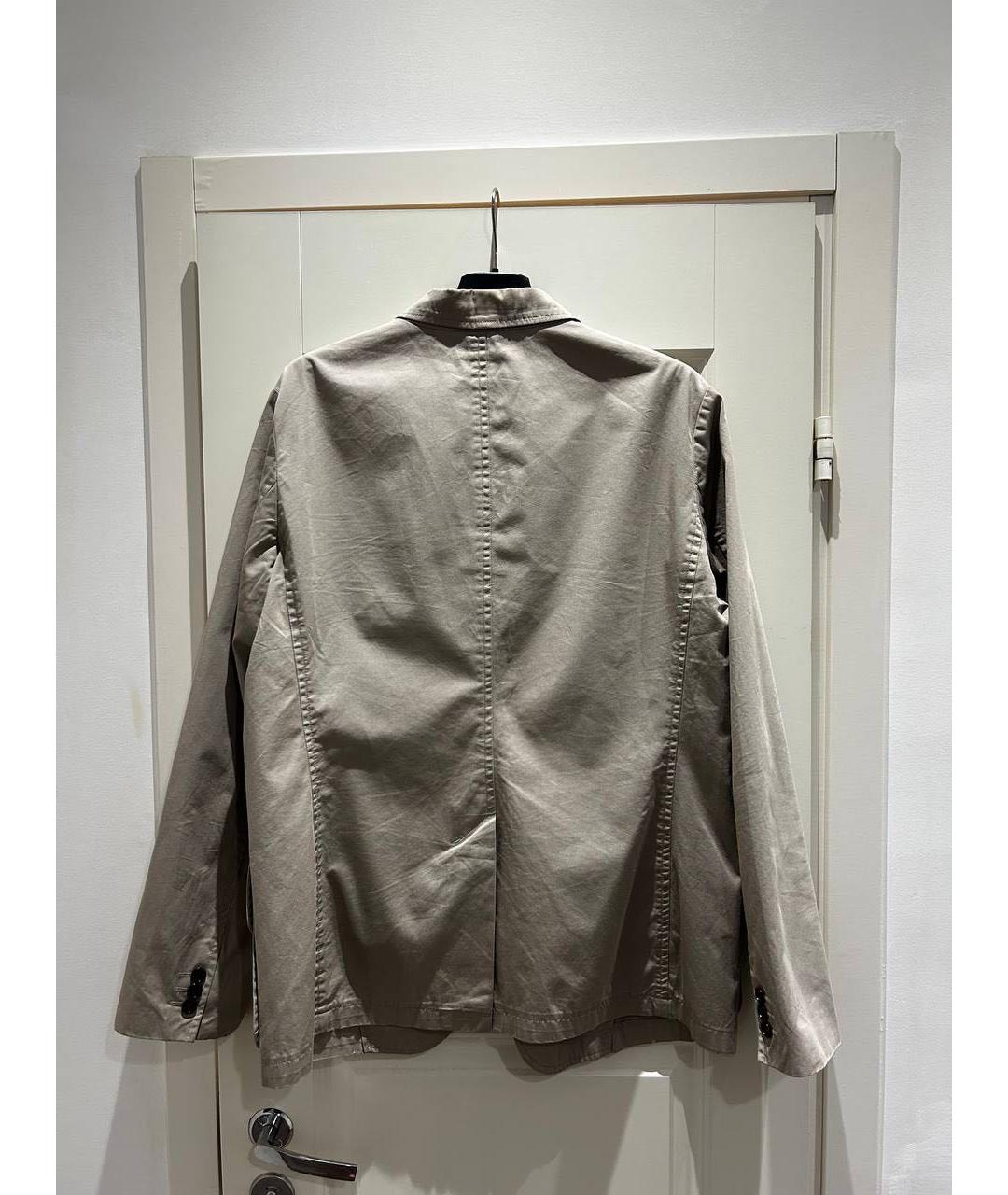 BURBERRY Бежевый хлопковый пиджак, фото 2