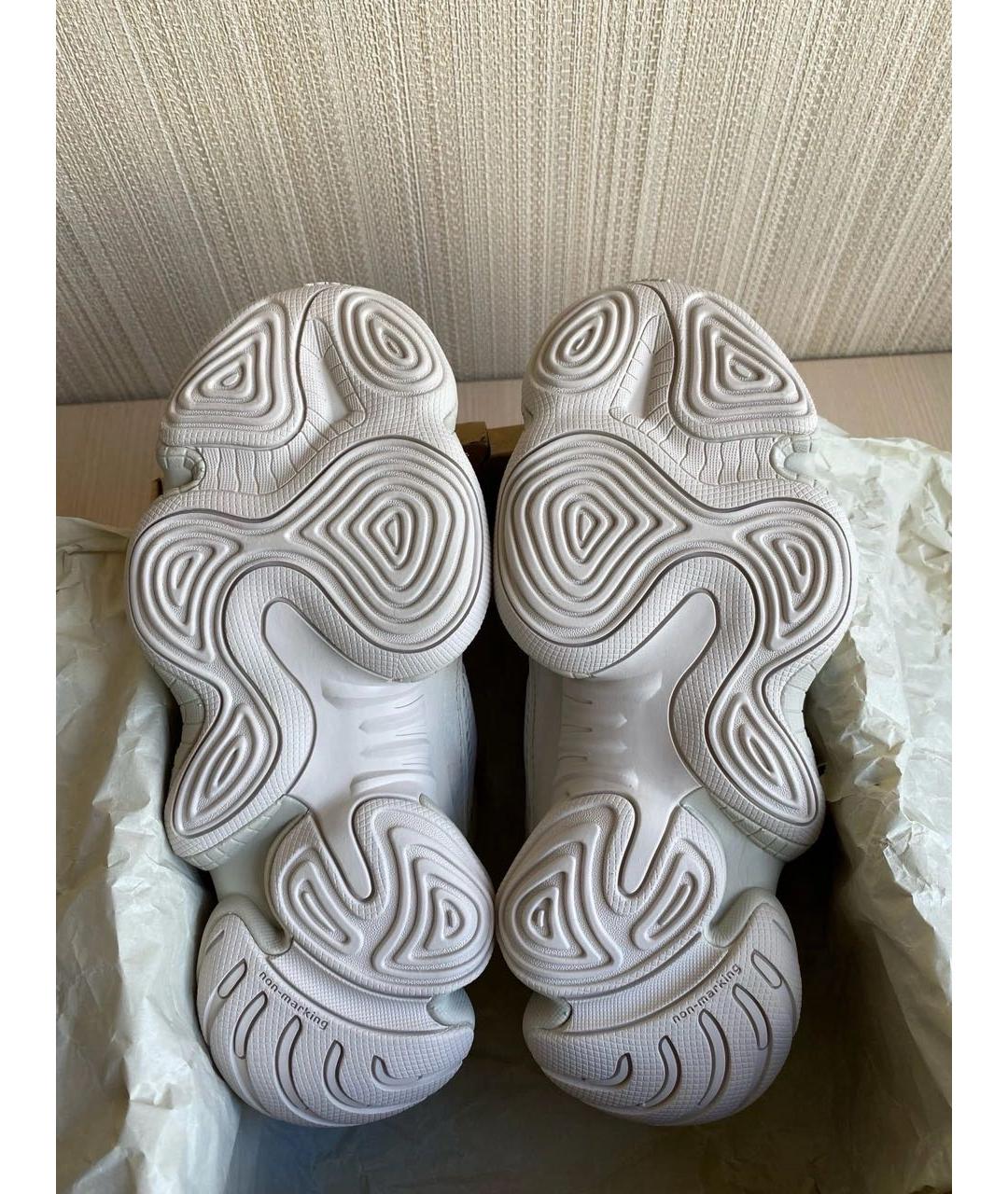 ADIDAS YEEZY Бежевые замшевые кроссовки, фото 5