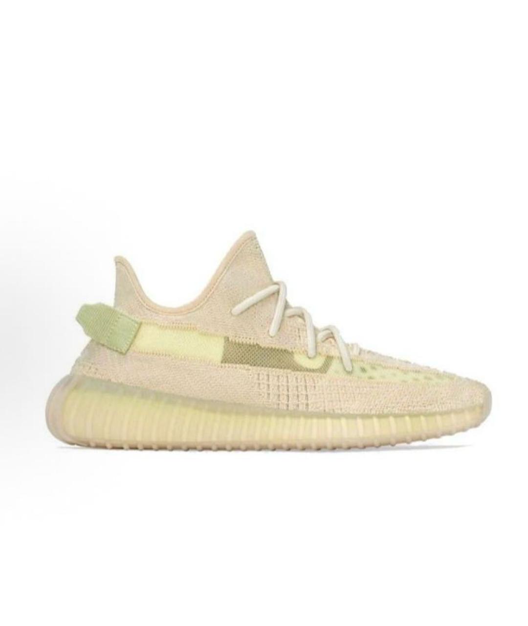 ADIDAS YEEZY Бежевые текстильные кроссовки, фото 6