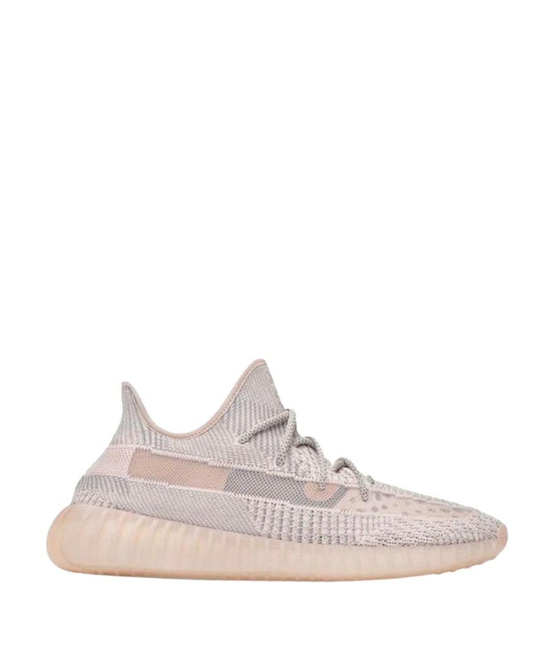 ADIDAS YEEZY Коралловые текстильные кроссовки, фото 1