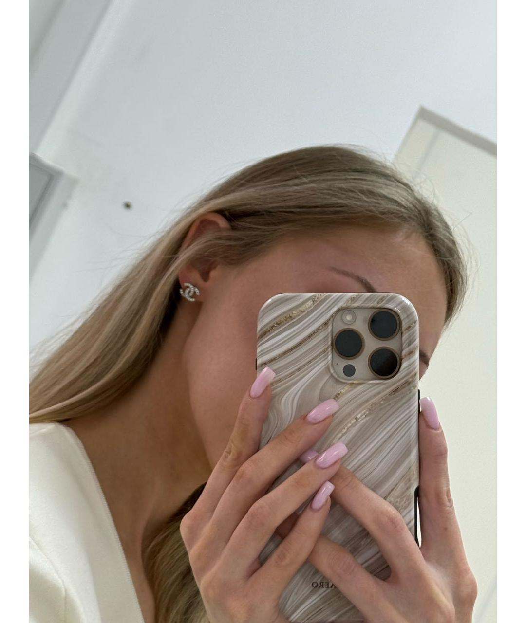 CHANEL Серебряные с серебряным покрытием серьги, фото 5