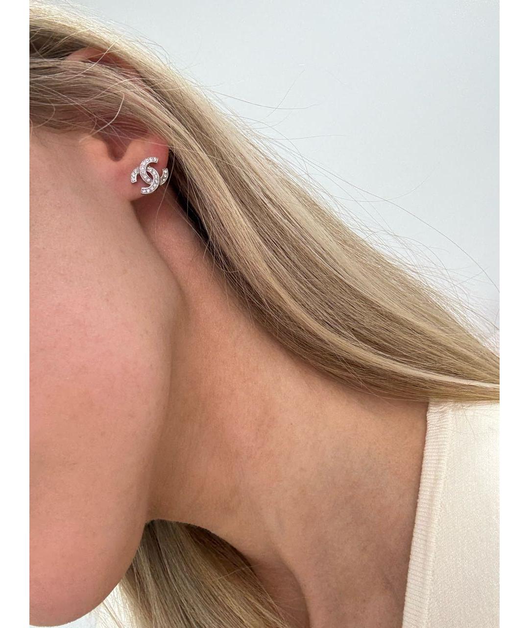 CHANEL Серебряные с серебряным покрытием серьги, фото 6