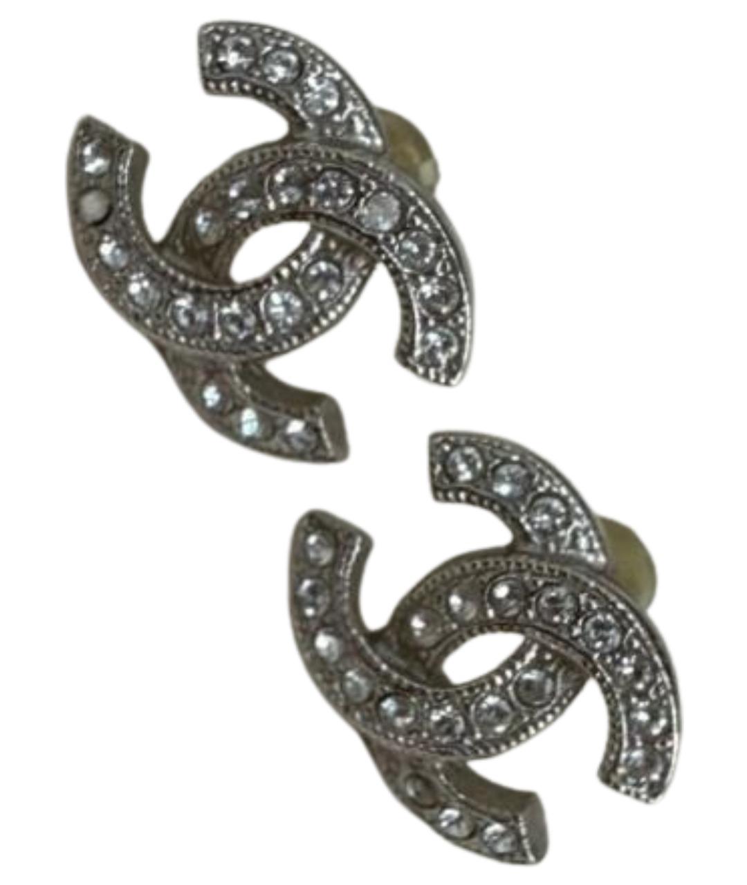 CHANEL Серебряные с серебряным покрытием серьги, фото 1