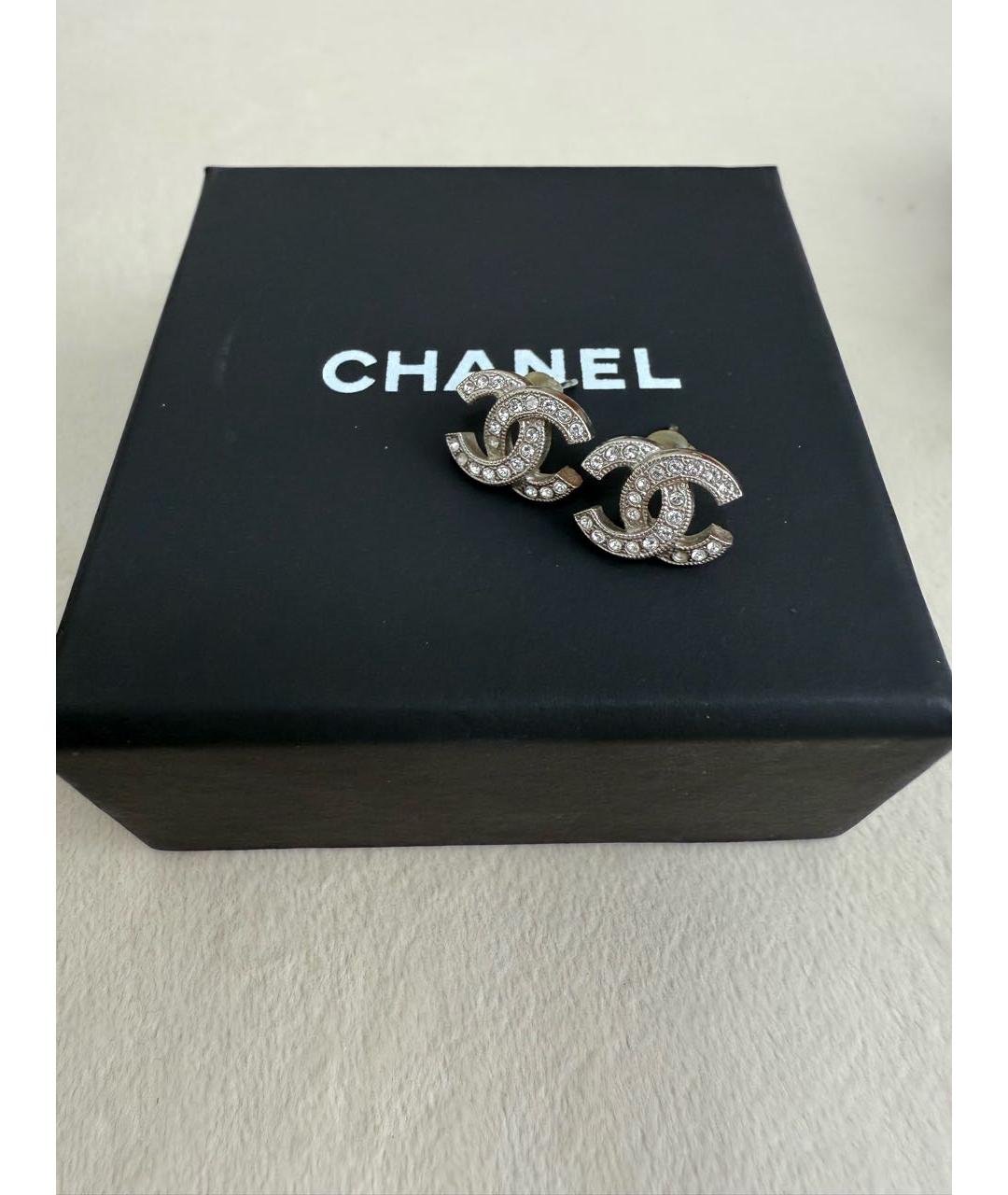 CHANEL Серебряные с серебряным покрытием серьги, фото 3