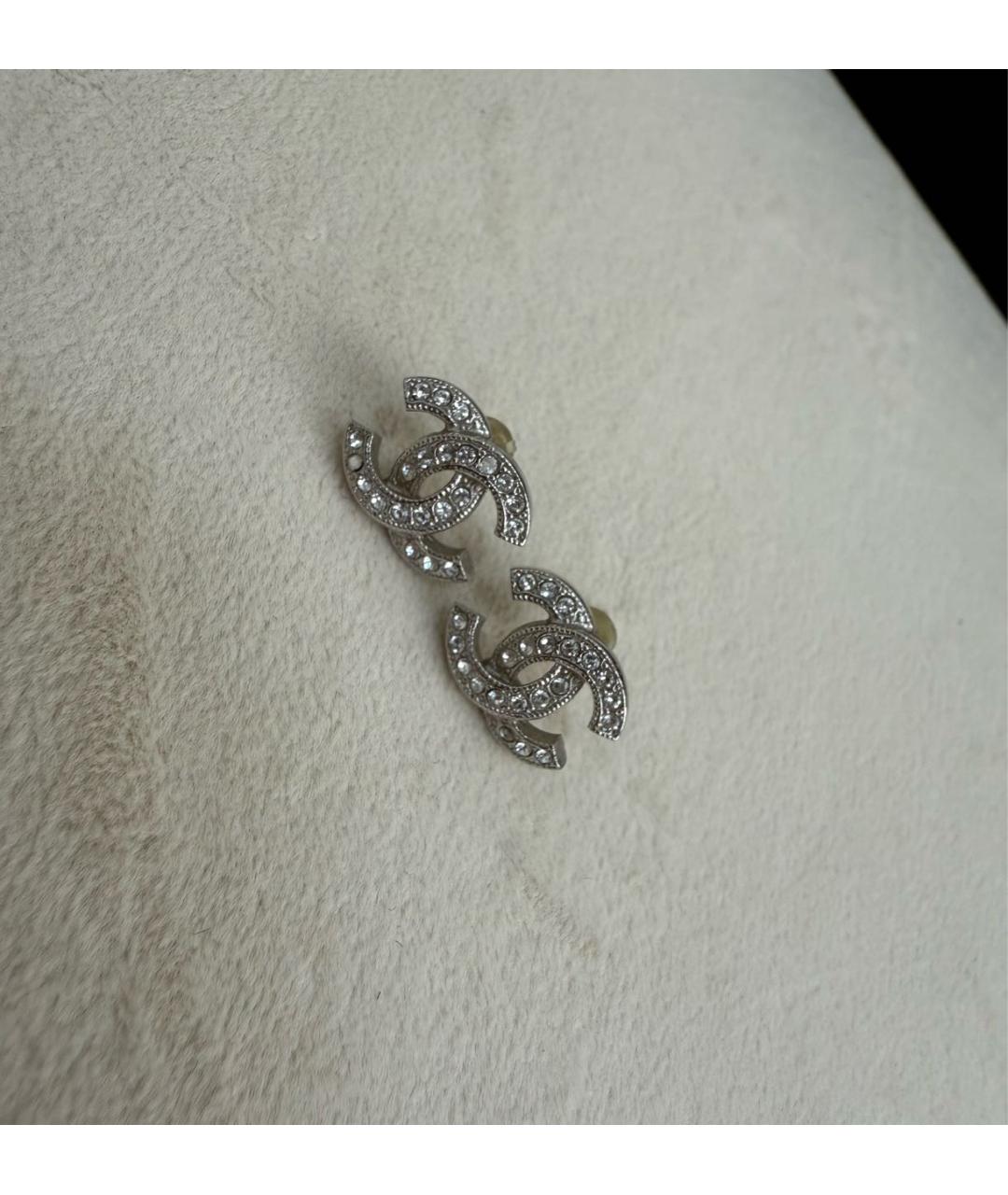 CHANEL Серебряные с серебряным покрытием серьги, фото 7