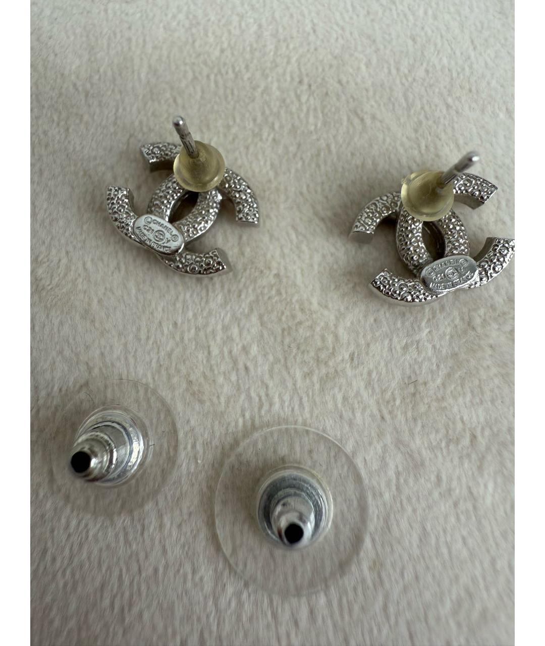 CHANEL Серебряные с серебряным покрытием серьги, фото 4