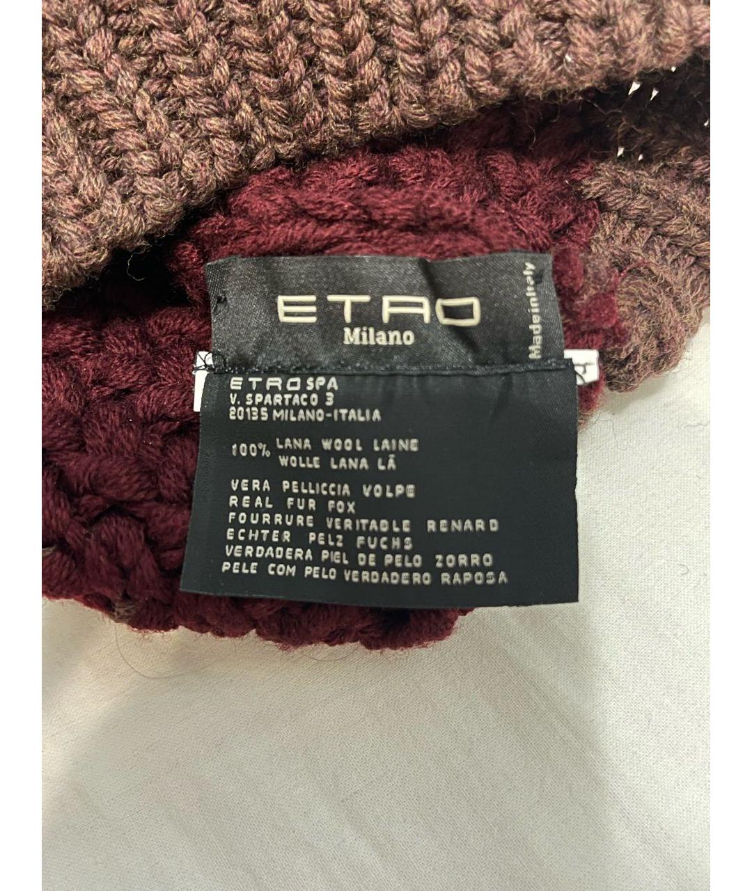 ETRO Мульти шерстяная шапка, фото 3