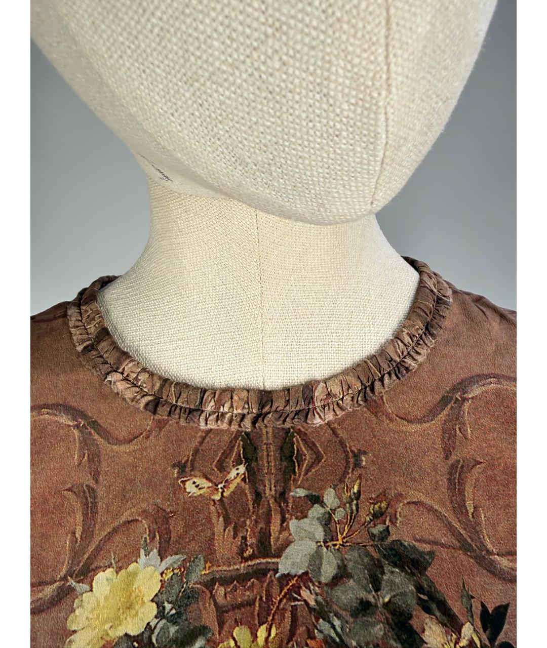 DOLCE&GABBANA Мульти шелковое коктейльное платье, фото 4