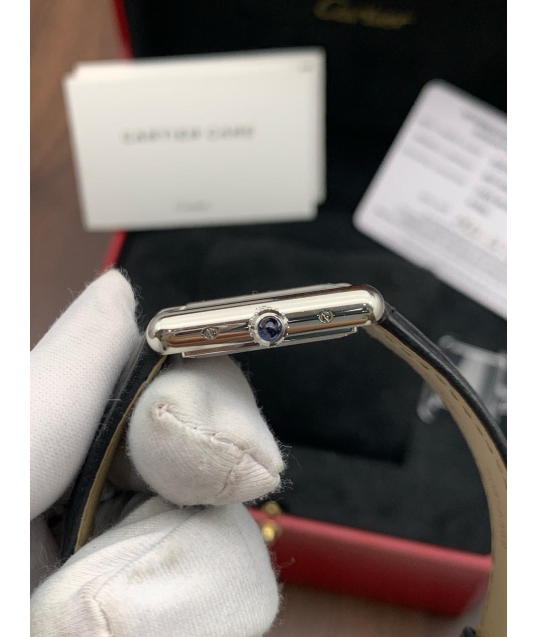 CARTIER Белые металлические часы, фото 4