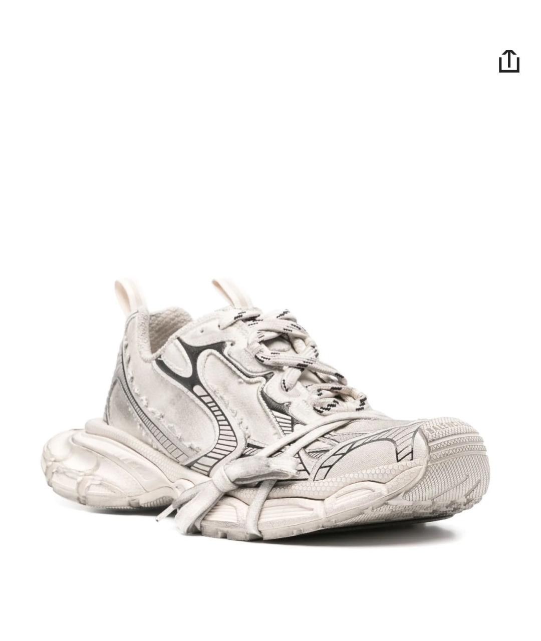 BALENCIAGA Серые текстильные кроссовки, фото 9