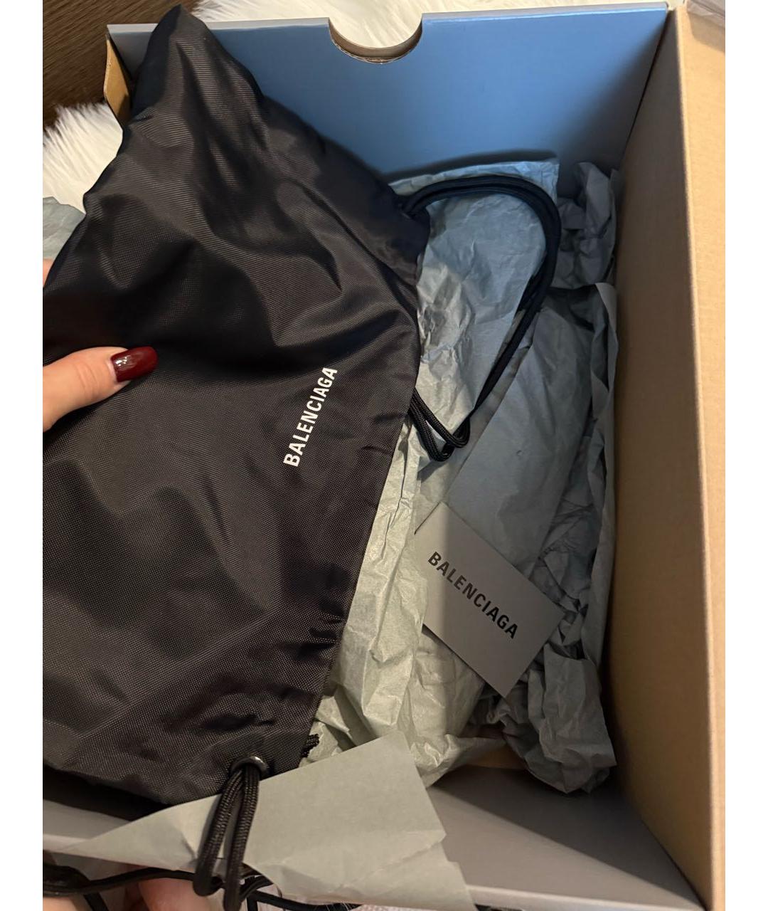 BALENCIAGA Серые текстильные кроссовки, фото 7