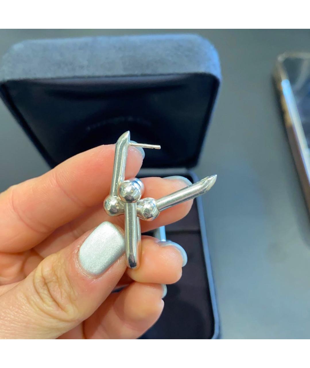 TIFFANY&CO Серебряные серебряные серьги, фото 5
