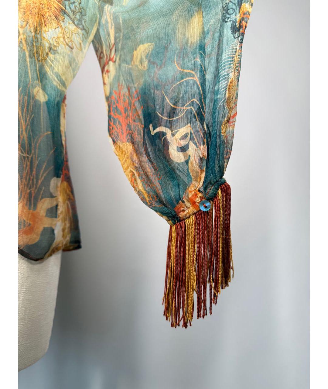 JEAN PAUL GAULTIER Мульти шелковая блузы, фото 5