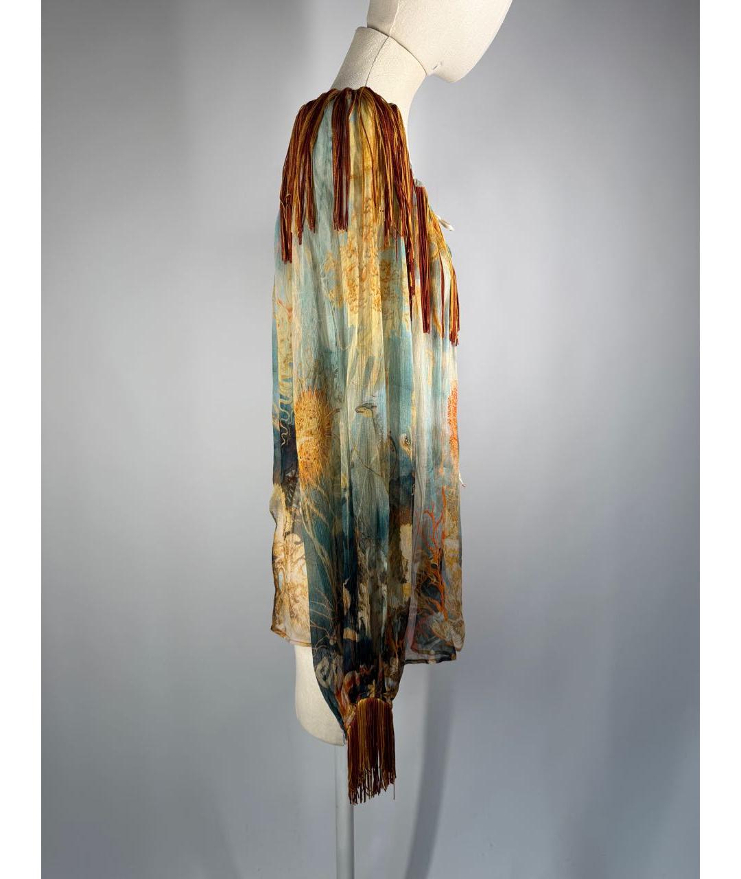 JEAN PAUL GAULTIER Мульти шелковая блузы, фото 4