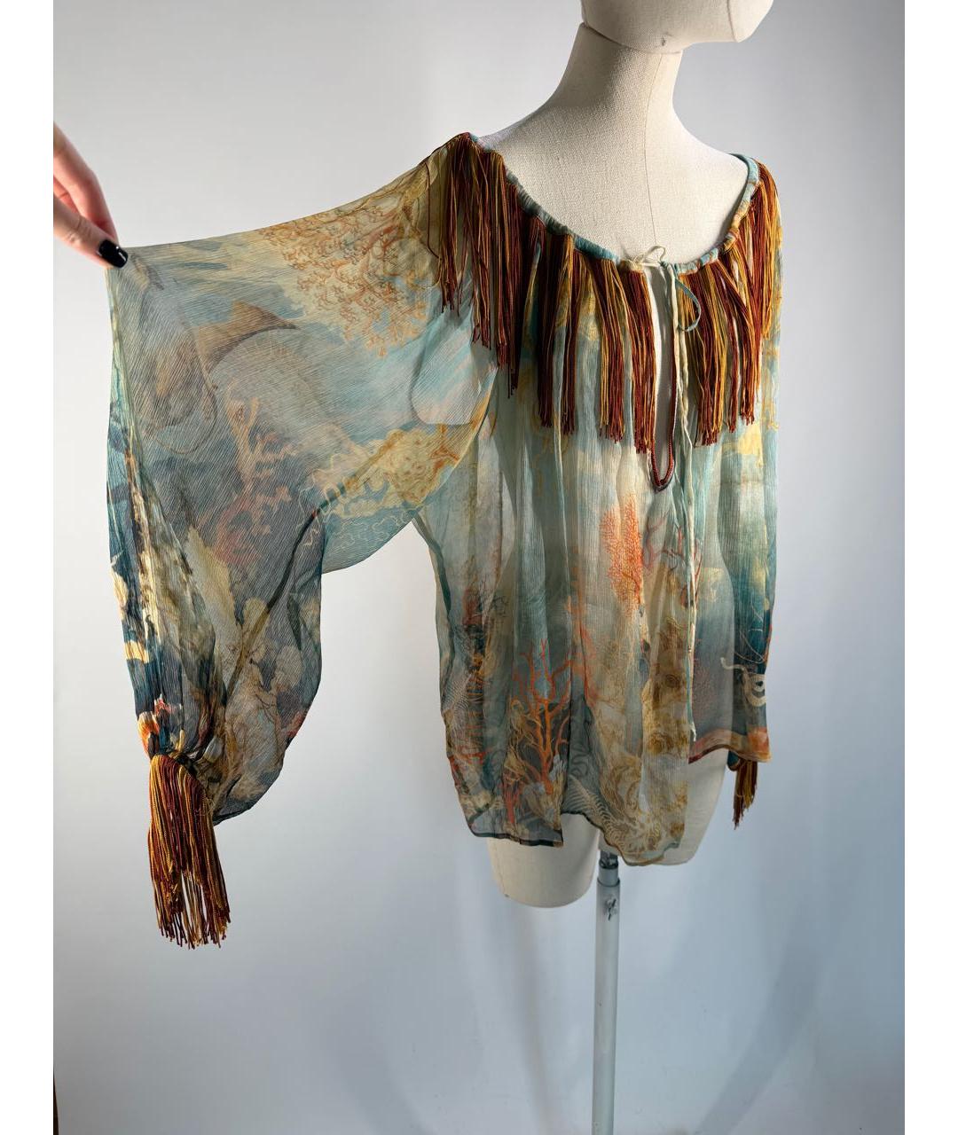JEAN PAUL GAULTIER Мульти шелковая блузы, фото 2