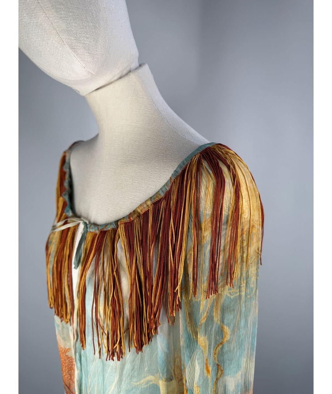 JEAN PAUL GAULTIER Мульти шелковая блузы, фото 3