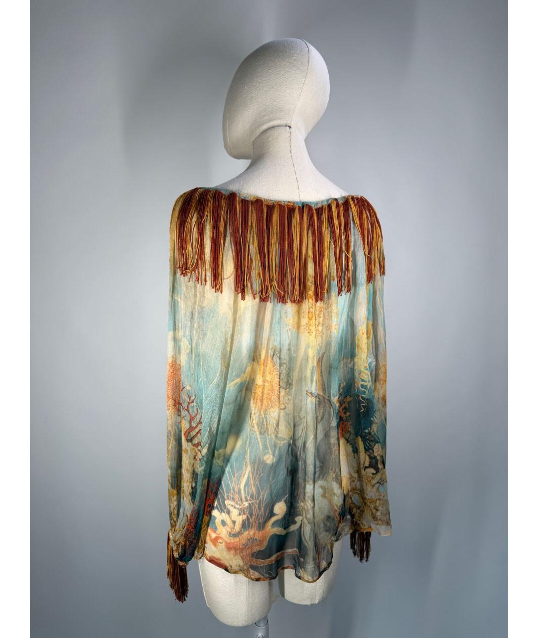 JEAN PAUL GAULTIER Мульти шелковая блузы, фото 6