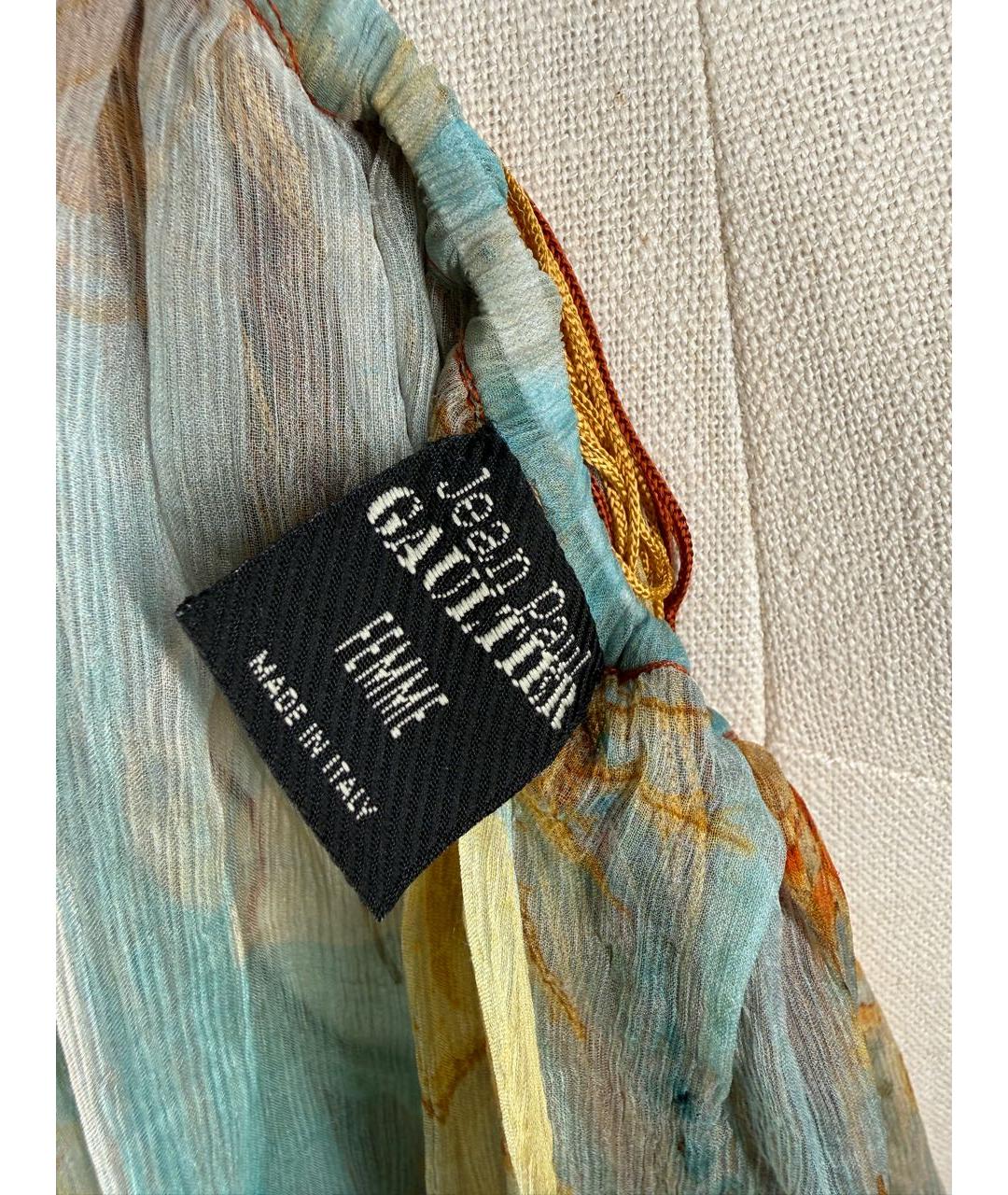 JEAN PAUL GAULTIER Мульти шелковая блузы, фото 7