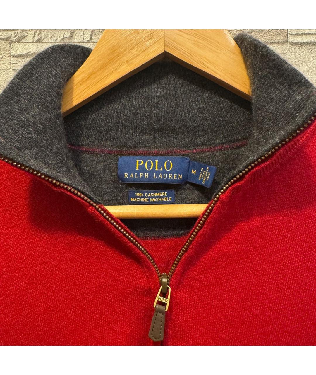 POLO RALPH LAUREN Красный кашемировый джемпер / свитер, фото 3