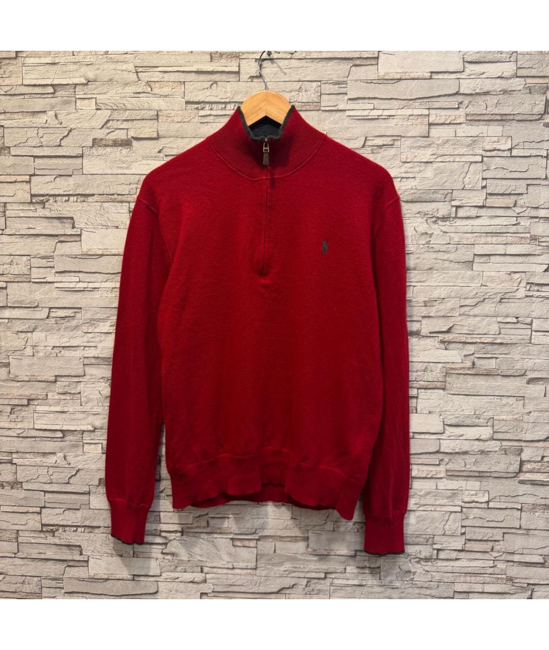 POLO RALPH LAUREN Красный кашемировый джемпер / свитер, фото 9