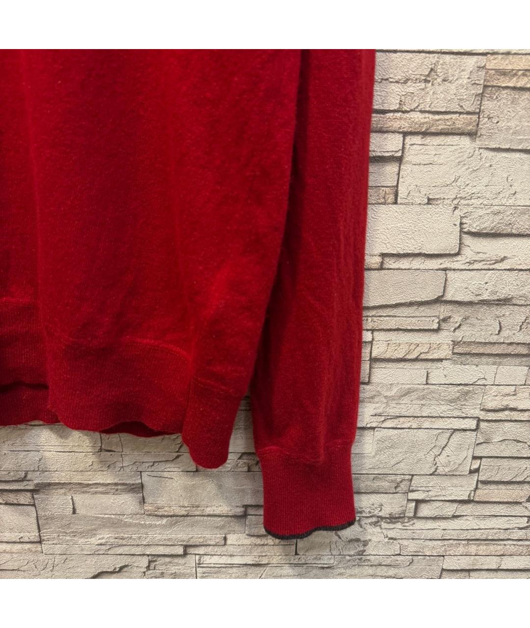 POLO RALPH LAUREN Красный кашемировый джемпер / свитер, фото 4
