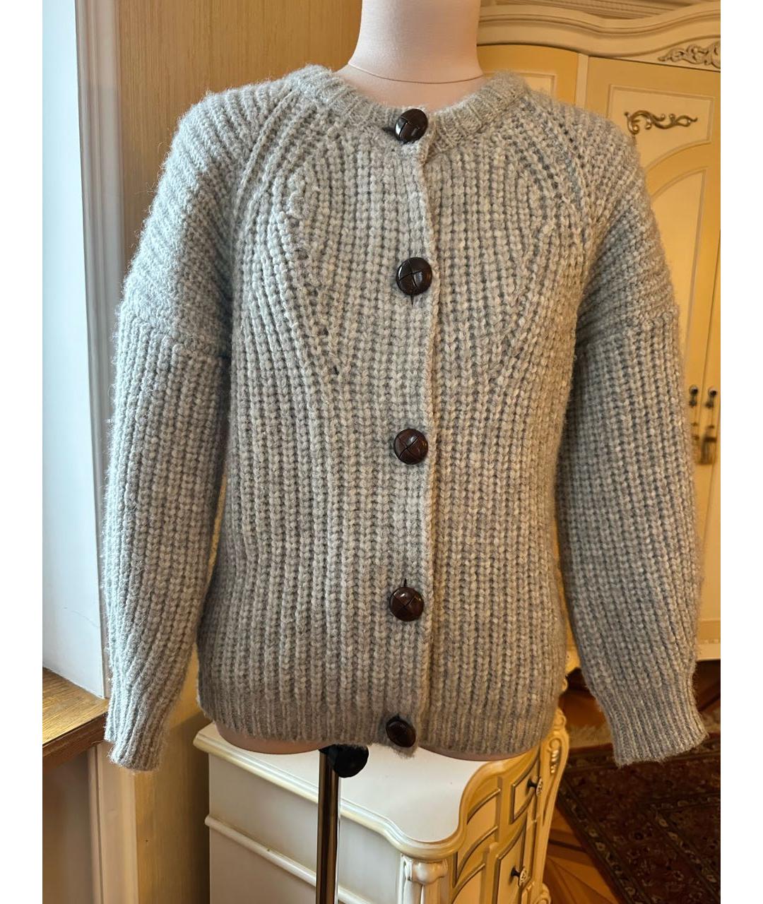 ISABEL MARANT Серый шерстяной джемпер / свитер, фото 8