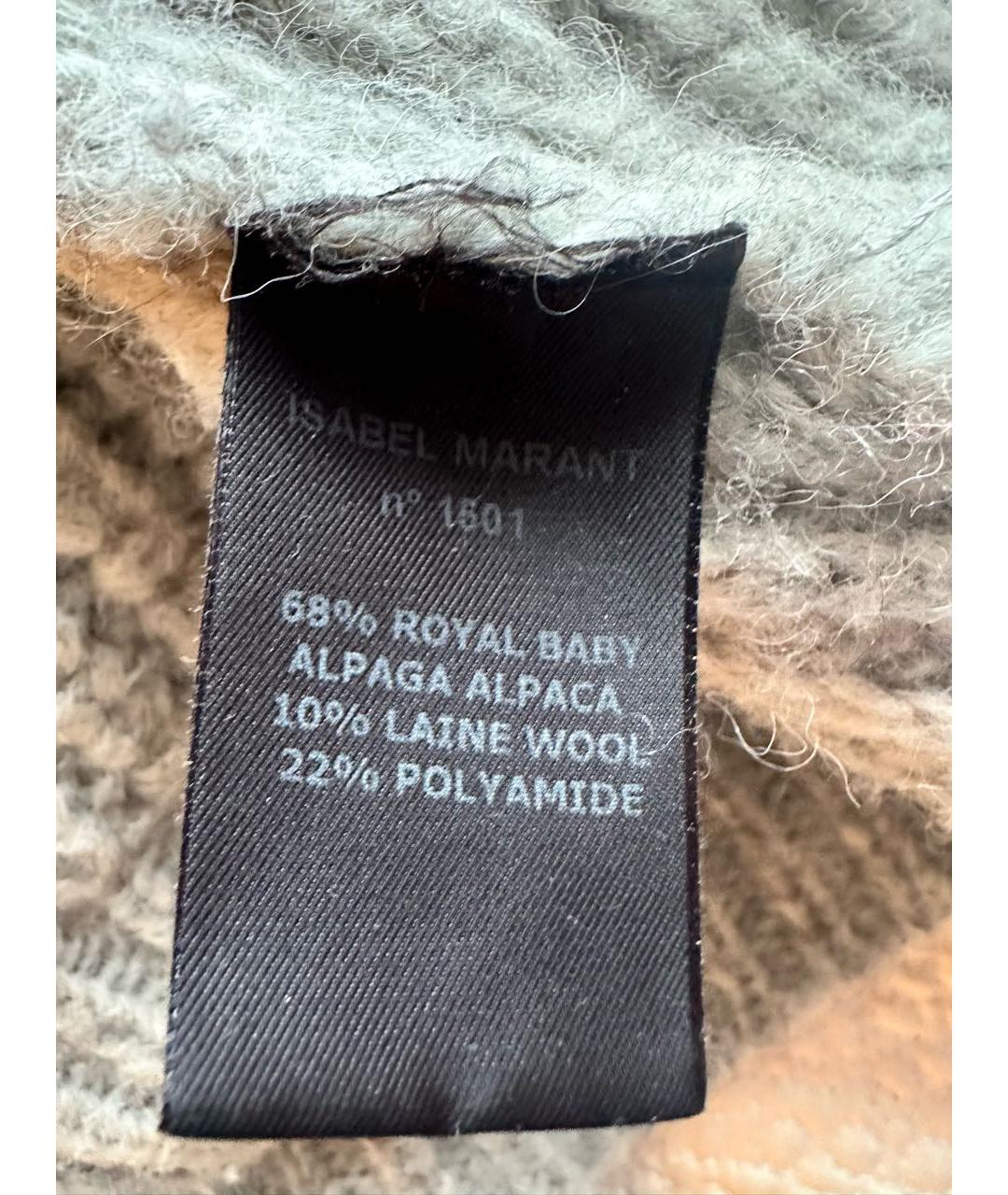 ISABEL MARANT Серый шерстяной джемпер / свитер, фото 3
