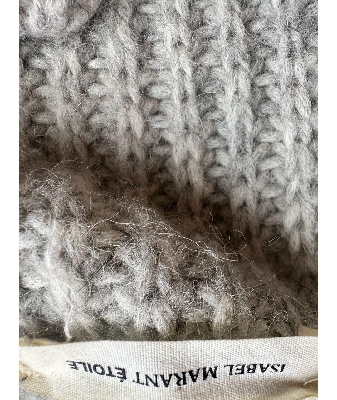 ISABEL MARANT Серый шерстяной джемпер / свитер, фото 5