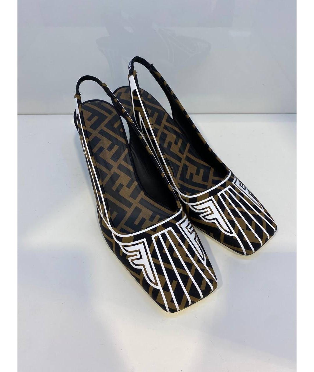 FENDI Мульти туфли, фото 3