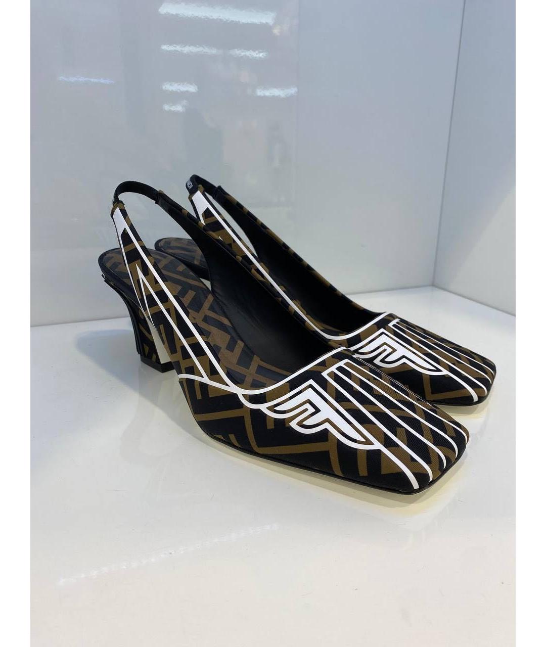 FENDI Мульти туфли, фото 2