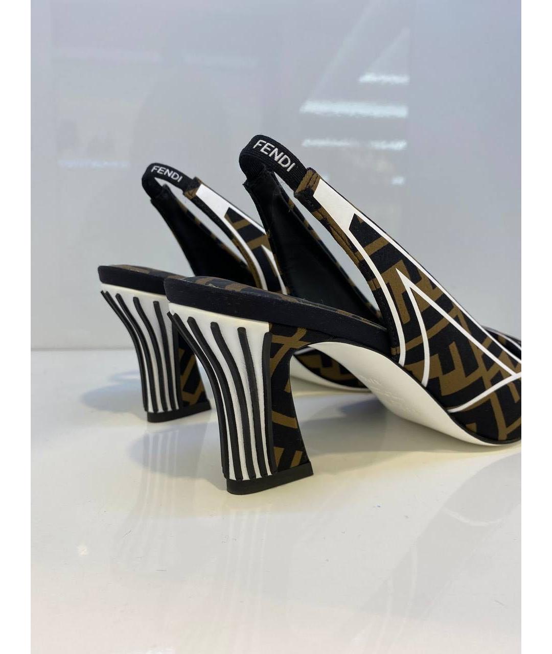 FENDI Мульти туфли, фото 4